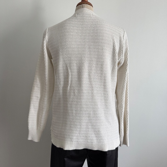 Carreli - Cream V-Neck Long Sleeves Knit - Picture 3 of 8